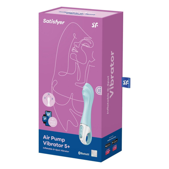 Смарт-вібратор для точки G з функцією надування Satisfyer Air Pump Vibrator 5+