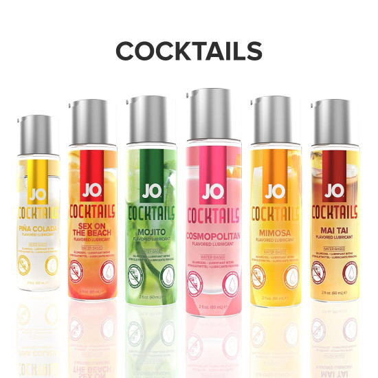 Съедобный лубрикант со вкусом коктейля Мимоза на водной основе JO Cocktails Mimosa, 60 ml