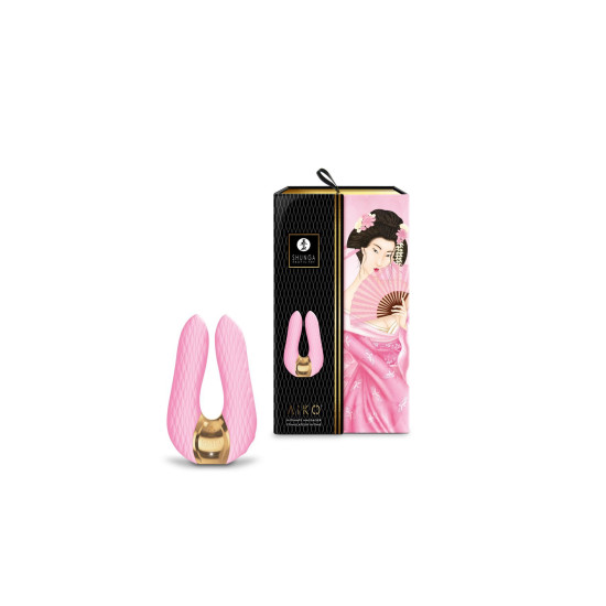 Вібратор для клітора з гнучкими кінчиками, світло-рожевий Shunga Aiko Light Pink