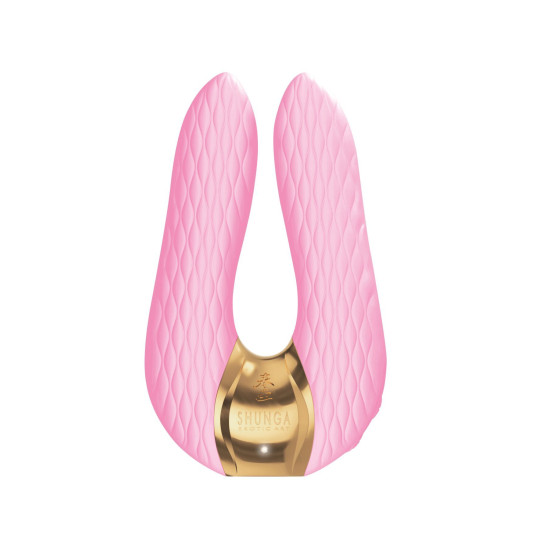 Вібратор для клітора з гнучкими кінчиками, світло-рожевий Shunga Aiko Light Pink