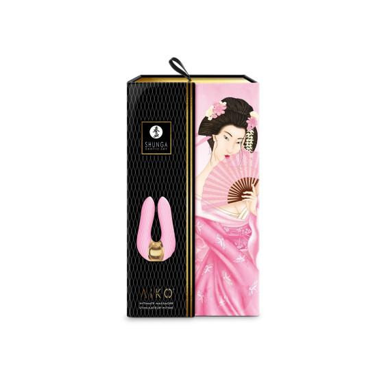 Вібратор для клітора з гнучкими кінчиками, світло-рожевий Shunga Aiko Light Pink