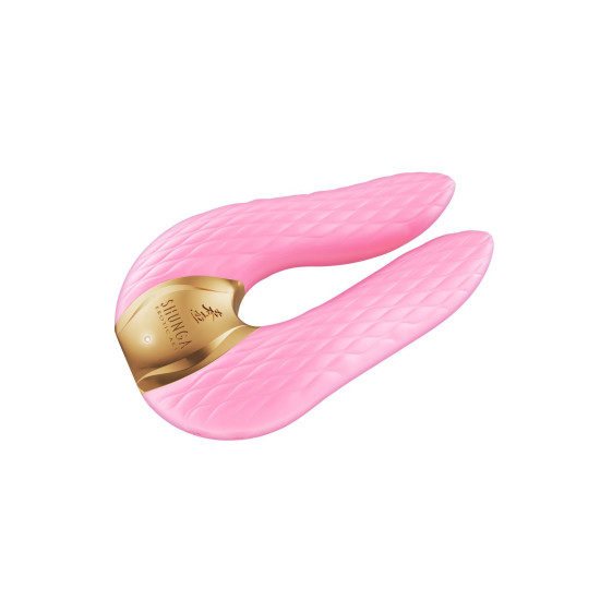 Вібратор для клітора з гнучкими кінчиками, світло-рожевий Shunga Aiko Light Pink