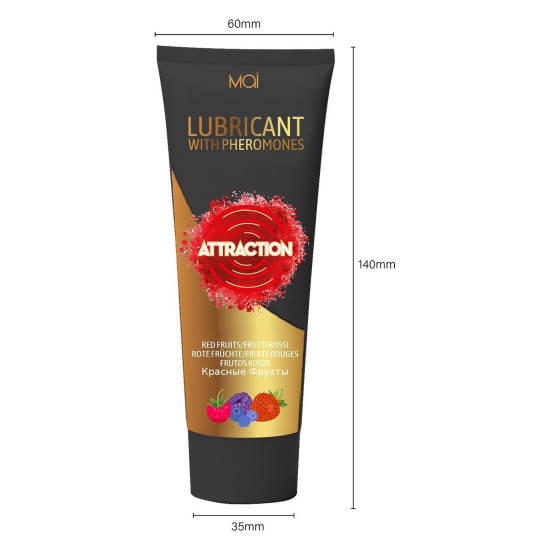 Фруктовый лубрикант с феромонами на водной основе MAI ATTRACTION RED FRUITS, 100 ml