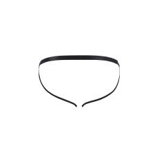 Мужские открытые слипы из экокожи, черные Passion 034 Open Luke Black, XXL/XXXL