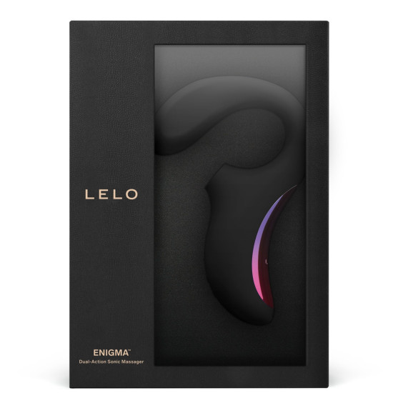 Кліторально-вагінальний звуковий стимулятор, чорний LELO Enigma Black