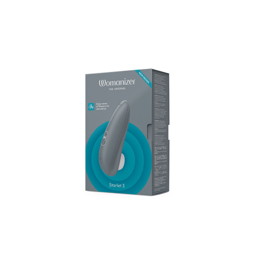 Сірий вакуумний кліторальний стимулятор Womanizer Starlet 3 Grey