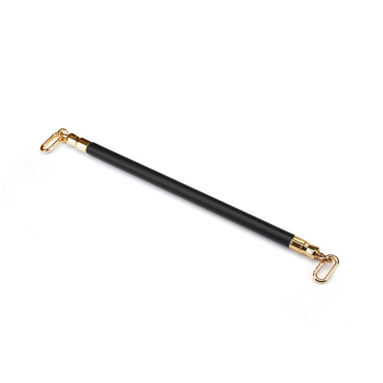Фиксатор-распорка для ног из экокожи Liebe Seele Black Organosilicon Spreader Bar
