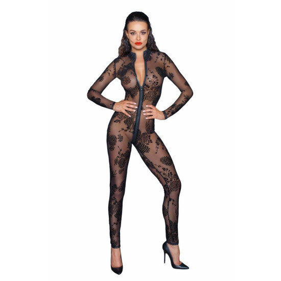 Бодистокинг Noir Handmade F237 Long Tulle Overall, XL