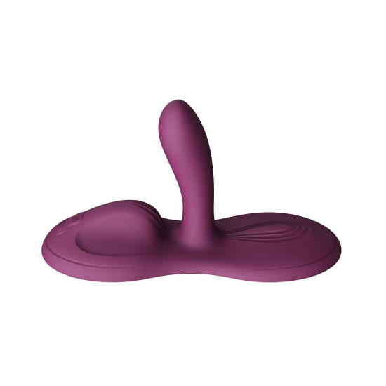 Смарт-вібратор Sit-on-top, 9 моторів, фіолетовий Zalo Flora Smart Vibrating Pad Velvet Purple