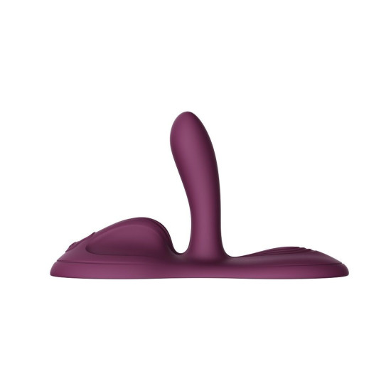 Смарт-вібратор Sit-on-top, 9 моторів, фіолетовий Zalo Flora Smart Vibrating Pad Velvet Purple