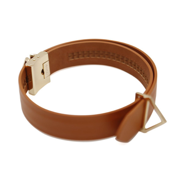 Поводок с ошейником, коричневый Lockink Tied Collar with Leash Set Brown