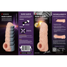 Насадка на член Kokos Nude Sleeve NS 001, M