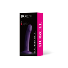 Фалоімітатор на присосці, довжина 14,3 см, діаметр 3 см, фіолетовий - Dorcel Real Pleasure Purple, S