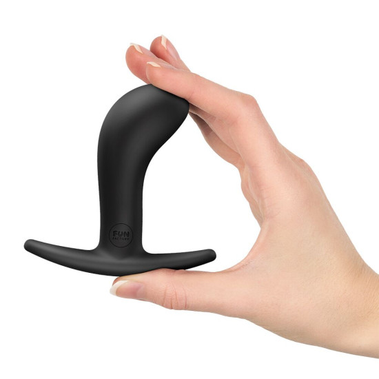 Анальная пробка с тонким ограничителем, черная, диаметр 3.3 см Fun Factory BOOTIE M Black