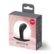 Анальная пробка с тонким ограничителем, черная, диаметр 3.3 см Fun Factory BOOTIE M Black