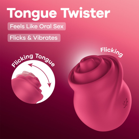 Вібростимулятор для клітора з імітацією язичка Satisfyer Tongue Twister