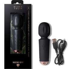 Вібромасажер, 16 режимів Rocks Off Mini Wand Black Tulip
