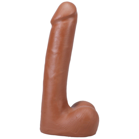 Фалоімітатор з мошонкою, довжина 22.9 см, карамельний Doc Johnson The Realistic Cock ULTRASKYN - 9 Inch with Balls Caramel