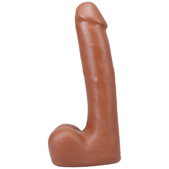 Фалоімітатор з мошонкою, довжина 22.9 см, карамельний Doc Johnson The Realistic Cock ULTRASKYN - 9 Inch with Balls Caramel