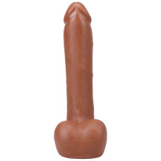 Фаллоимитатор с мошонкой, длина 22.9 см, карамельный Doc Johnson The Realistic Cock ULTRASKYN - 9 Inch with Balls Caramel