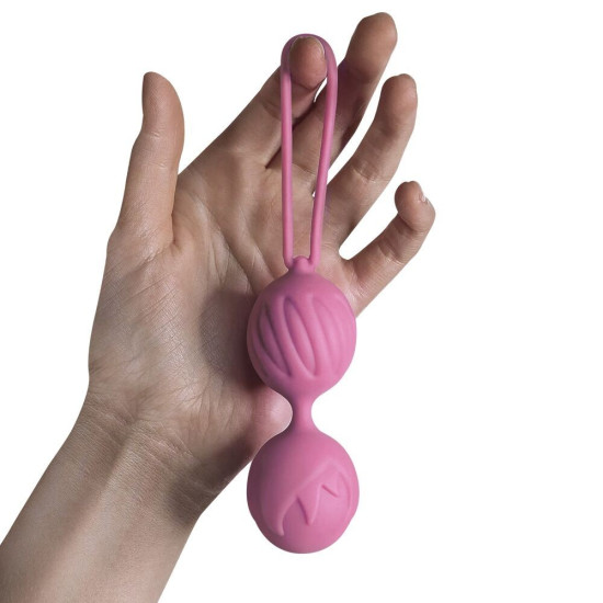 Вагінальні кульки, діаметр 4 см, вага 90 г, рожеві Adrien Lastic Geisha Lastic Balls BIG Pink, L