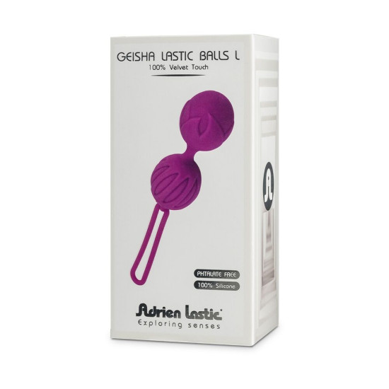 Вагінальні кульки, діаметр 4 см, вага 90 г, рожеві Adrien Lastic Geisha Lastic Balls BIG Pink, L