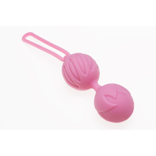 Вагінальні кульки, діаметр 4 см, вага 90 г, рожеві Adrien Lastic Geisha Lastic Balls BIG Pink, L