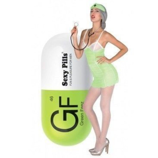 Мастурбатор-пігулка зеленого кольору Love To Love Sexy Pills Green Feez