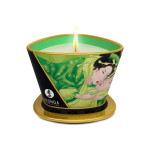 Масажна свічка з афродизіаками та ароматом зеленого чаю Shunga Massage Candle Exotic Green Tea, 170 ml