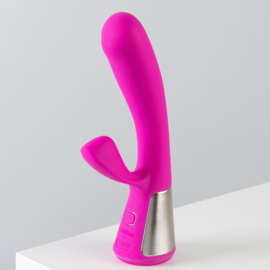 Інтерактивний вібратор-кролик рожевого кольору OhMiBod Fuse for Kiiroo Pink