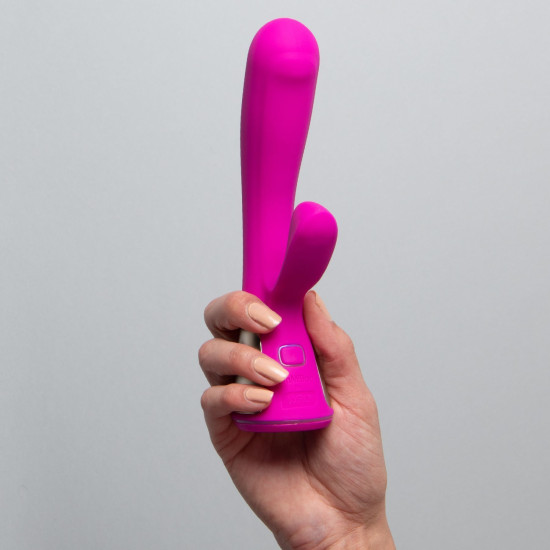Інтерактивний вібратор-кролик рожевого кольору OhMiBod Fuse for Kiiroo Pink