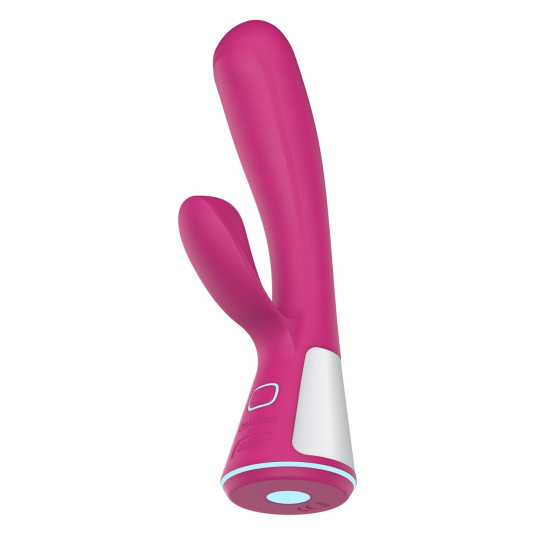 Інтерактивний вібратор-кролик рожевого кольору OhMiBod Fuse for Kiiroo Pink