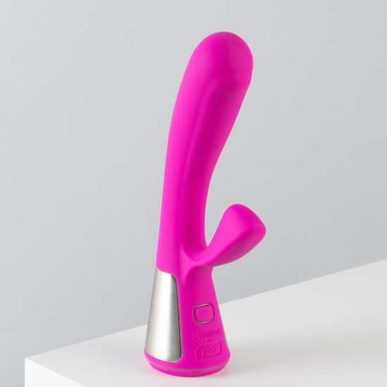 Інтерактивний вібратор-кролик рожевого кольору OhMiBod Fuse for Kiiroo Pink