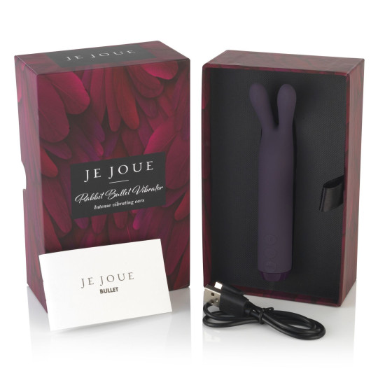 Вибратор с ушками фиолетового цвета, глубокая вибрация Je Joue Rabbit Bullet Vibrator Purpl
