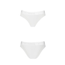 Трусики з прозорою вставкою, білі Passion PS002 Panties White, L