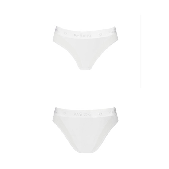 Трусики з прозорою вставкою, білі Passion PS002 Panties White, L