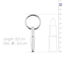 Порожнистий уретральний стимулятор, довжина 4 см, діаметр 8 мм Sinner Gear Unbendable Hollow Penis Plug