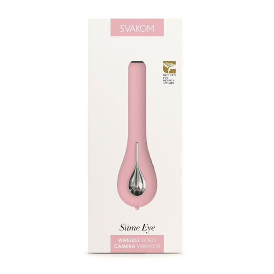 Інтелектуальний вібратор з камерою, рожевий Svakom Siime Eye Pale Pink