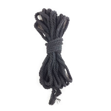 Хлопковая веревка Шибари, БДСМ и эротического связывания, черная Shibari Rope Cotton Black, 8 м