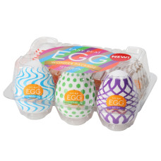 Набор из 6 яиц-мастурбаторов Tenga Egg Wonder Pack