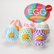 Набір із 6 яєць-мастурбаторів Tenga Egg Wonder Pack