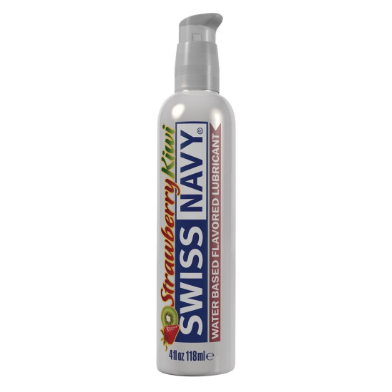 Съедобный лубрикант со вкусом клубники и киви на водной основе Swiss Navy Strawberry Kiwi, 118 ml