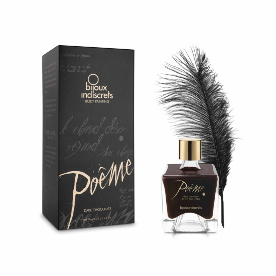 Краска для тела со вкусом шоколада Bijoux Indiscrets Poême Dark Chocolate
