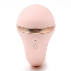 Вагінально-кліторальний вакуумний вібратор, рожевий KisToy Tina Mini Light Pink