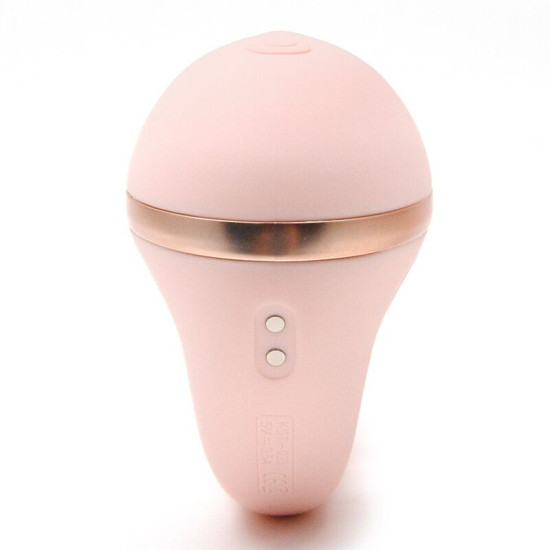 Вагінально-кліторальний вакуумний вібратор, рожевий KisToy Tina Mini Light Pink
