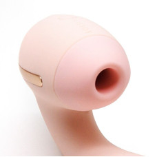 Вагінально-кліторальний вакуумний вібратор, рожевий KisToy Tina Mini Light Pink