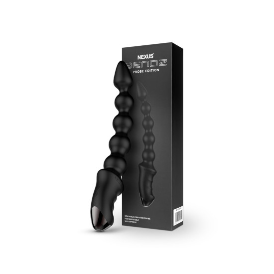 Анальный вибратор-бусы с эффектом памяти формы Nexus Bendz Bendable Vibrator Probe Edition