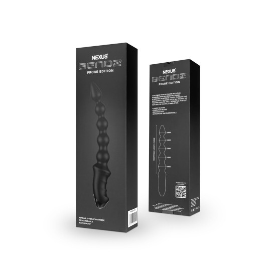 Анальный вибратор-бусы с эффектом памяти формы Nexus Bendz Bendable Vibrator Probe Edition