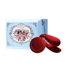 Смартвібратор для пар з пультом ДУ, червоний Zalo Fanfan Set Bright Red