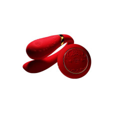 Смартвибратор для пар с пультом ДУ, красный Zalo Fanfan Set Bright Red